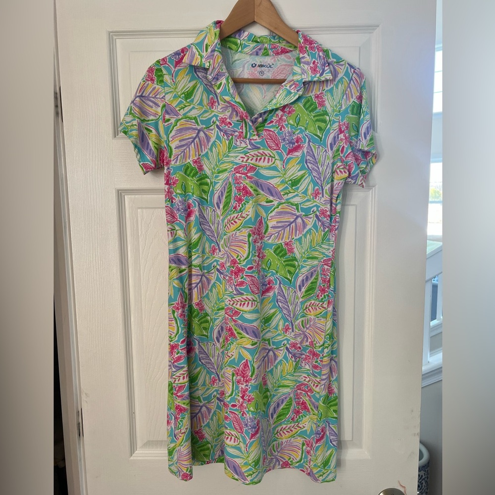 IBKUL Polo Collar Dress
